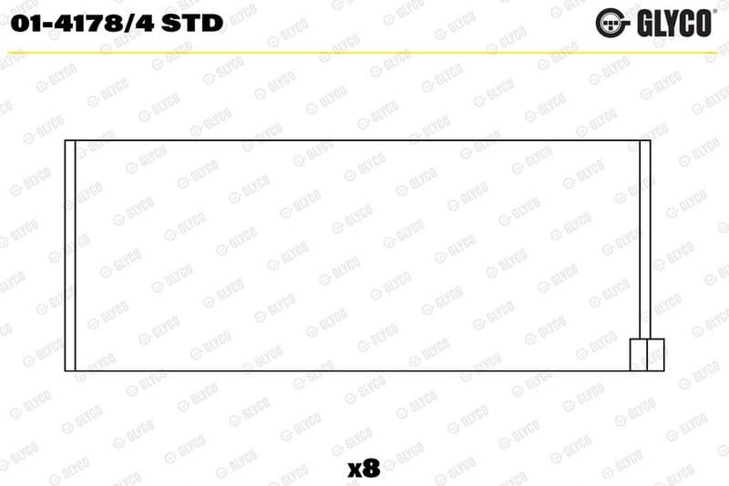 GLYCO 01-4178/4 STD — Biyel yatak çanağı