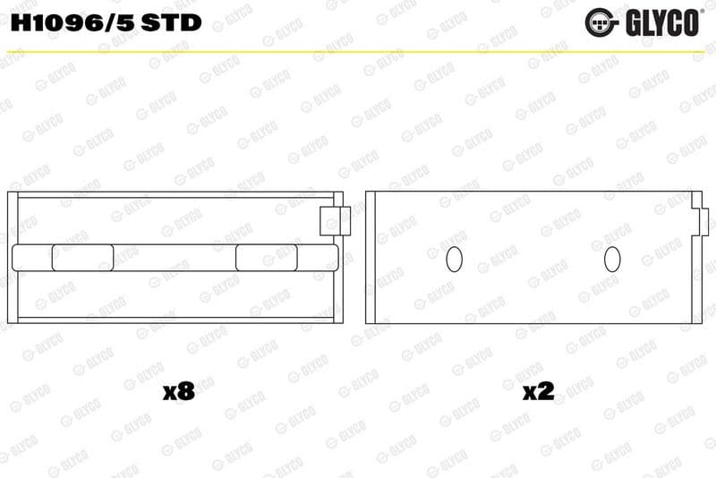 GLYCO H1096/5 STD — Krank mili yatak çanağı